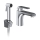 Ravak X070438 - Waschtischarmatur mit Bidetbrause FLAT, glänzender Chrom