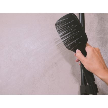 Ravak X070443 - Duschset mit Thermostatarmatur FLAT matt schwarz