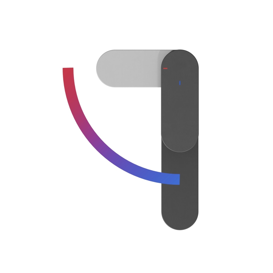 Ravak X070461 - Waschtischarmatur CHROME 30 cm schwarz