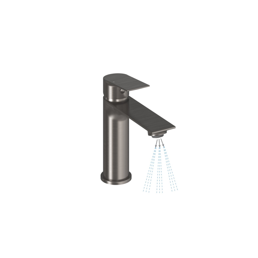 Ravak X070652 - Waschtischarmatur PLAN 16,8 cm gebürstetes Graphit