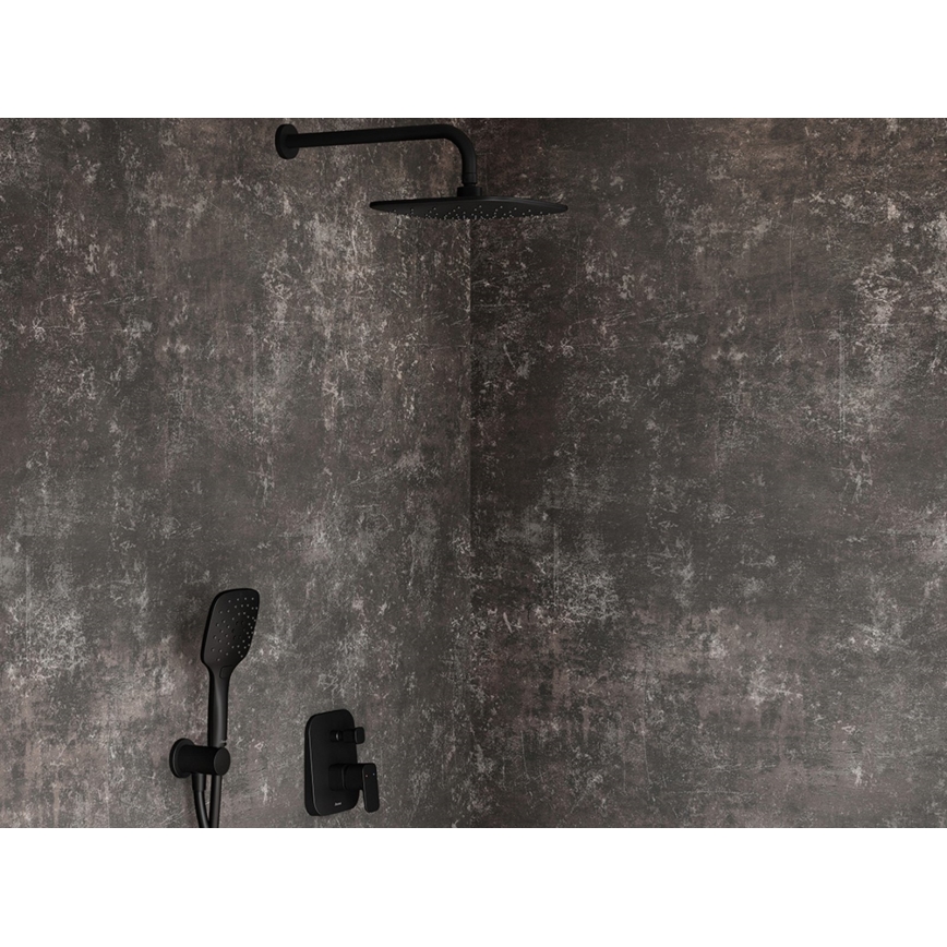 Ravak X07P569 - Handbrause mit Druckknopf, schwarz