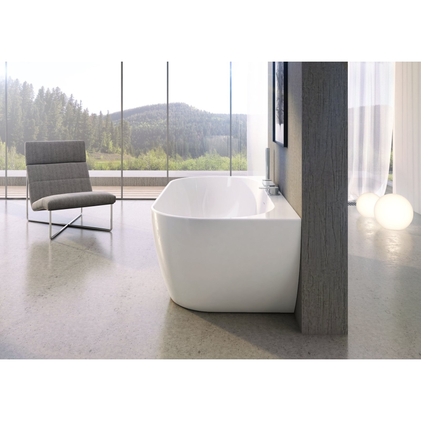 Ravak XC00100024 - Badewanne FREEDOM 166x80 cm Acryl/Hochglanzweiß