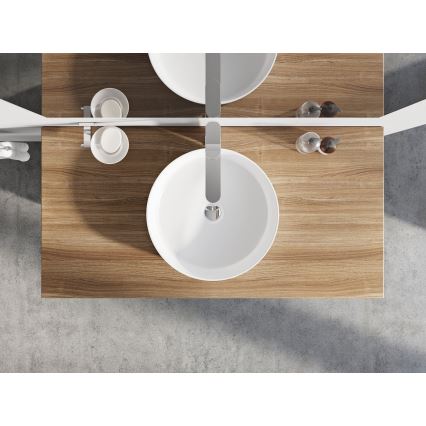 Ravak XJX01140002 - Aufsatzwaschbecken UNI SLIM Ø 40 cm Keramik/Weiß