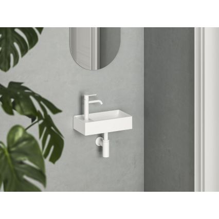 Ravak XJXL1240000 - Wandwaschbecken VEDA 40,8x22,2 cm Keramik/weiß