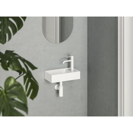 Ravak XJXP1240000 - Wandwaschbecken VEDA 40,8x22,2 cm Keramik/weiß