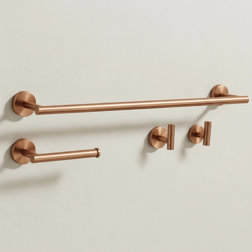 REA-05002 - ARI Bad-Accessoire-Set aus gebürstetem Kupfer