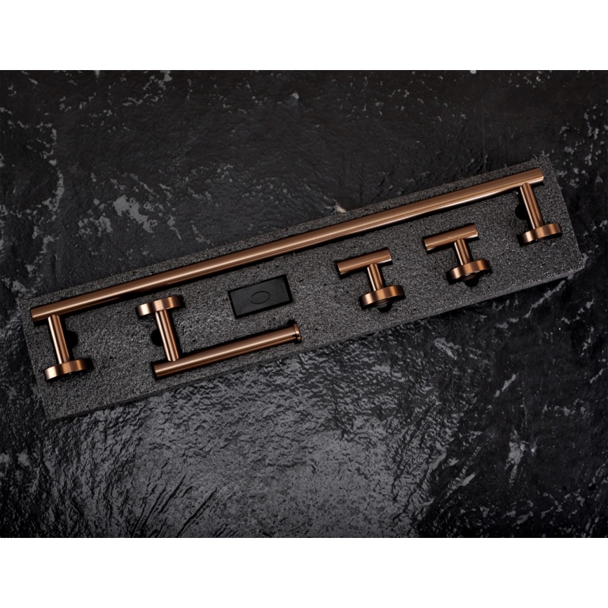 REA-05002 - ARI Bad-Accessoire-Set aus gebürstetem Kupfer