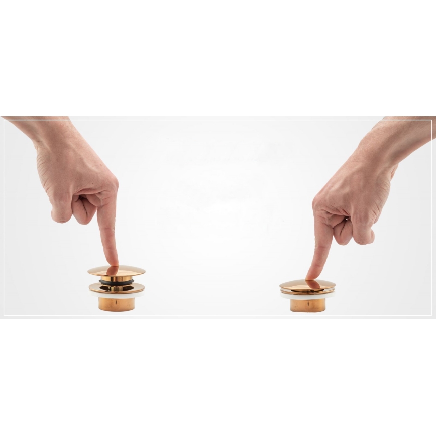 REA-A5218 - Waschtischablauf CLICK-CLACK Ø 6,4 cm, schwarz