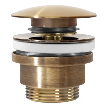 REA-A8110 - Click-Clack-Waschbeckenablauf, Ø 6,4 cm, goldfarben