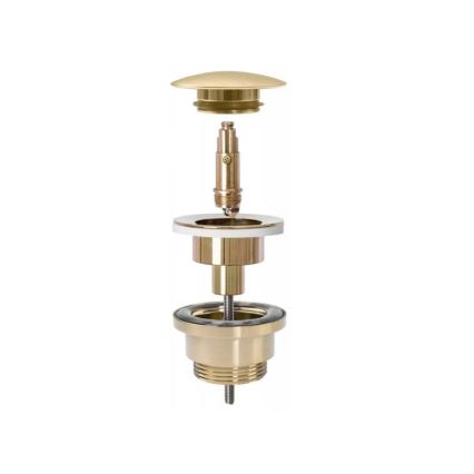 REA-A8110 - Click-Clack-Waschbeckenablauf, Ø 6,4 cm, goldfarben