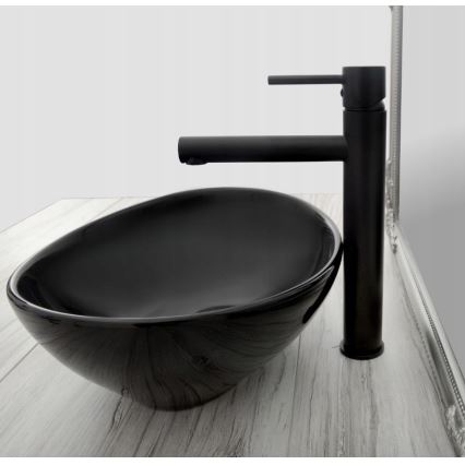 REA-B0229 - Waschtischarmatur TESS 31,5 cm schwarz