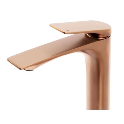 REA-B0493 - Waschtischarmatur AVALON 30 cm in gebürstetem Kupfer