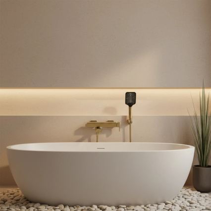 REA-B0979 - Wannenarmatur-Set ARLO, gebürstetes Gold