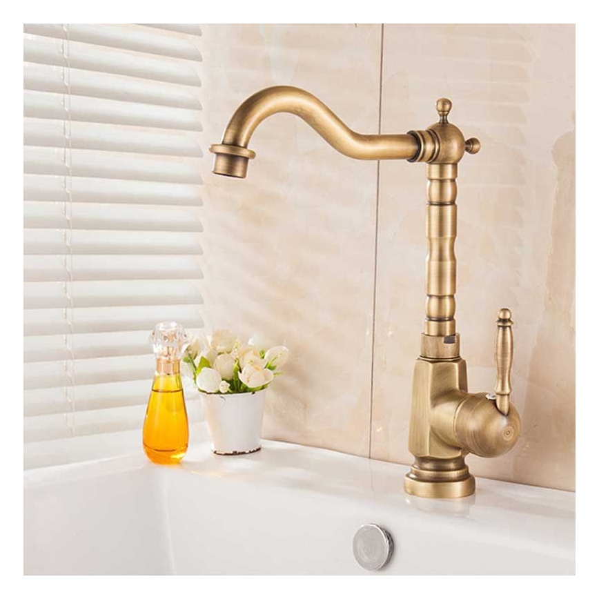 REA-B2150 - Waschtischarmatur BONA 28,5 cm, gebürstetes Gold