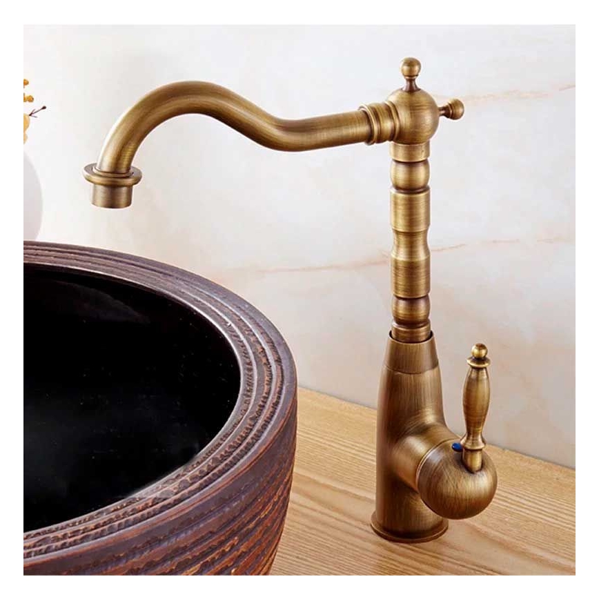 REA-B2150 - Waschtischarmatur BONA 28,5 cm, gebürstetes Gold