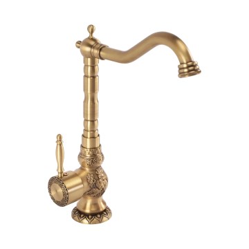 REA-B2500 - Waschtischarmatur VENICE 32 cm, gebürstetes Gold