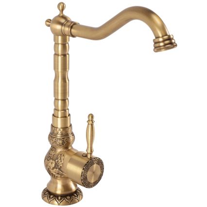 REA-B2500 - Waschtischarmatur VENICE 32 cm, gebürstetes Gold