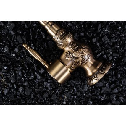 REA-B2500 - Waschtischarmatur VENICE 32 cm, gebürstetes Gold