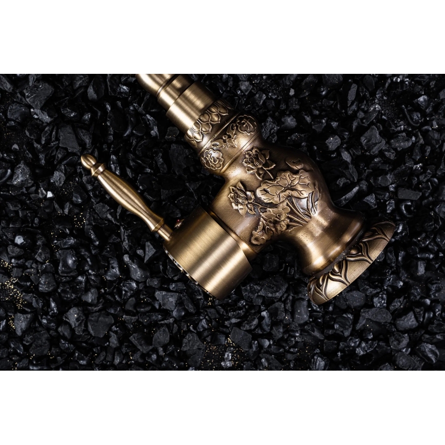 REA-B2500 - Waschtischarmatur VENICE 32 cm, gebürstetes Gold