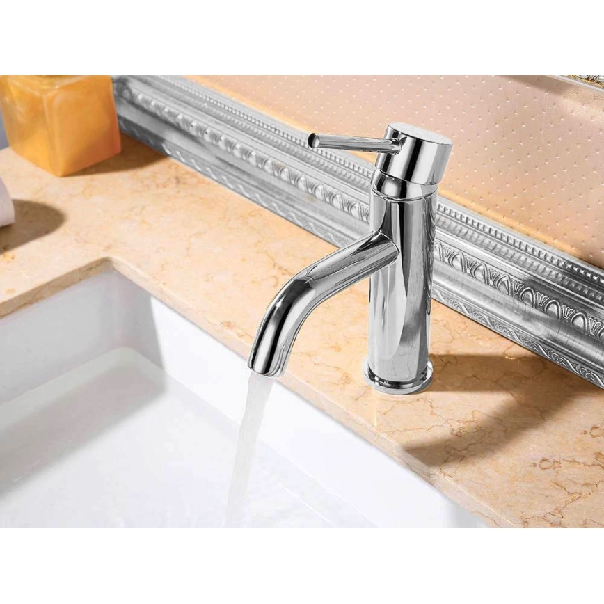 REA-B4101 - Waschtischarmatur LUNGO 16,5 cm, Hochglanz-Chrom