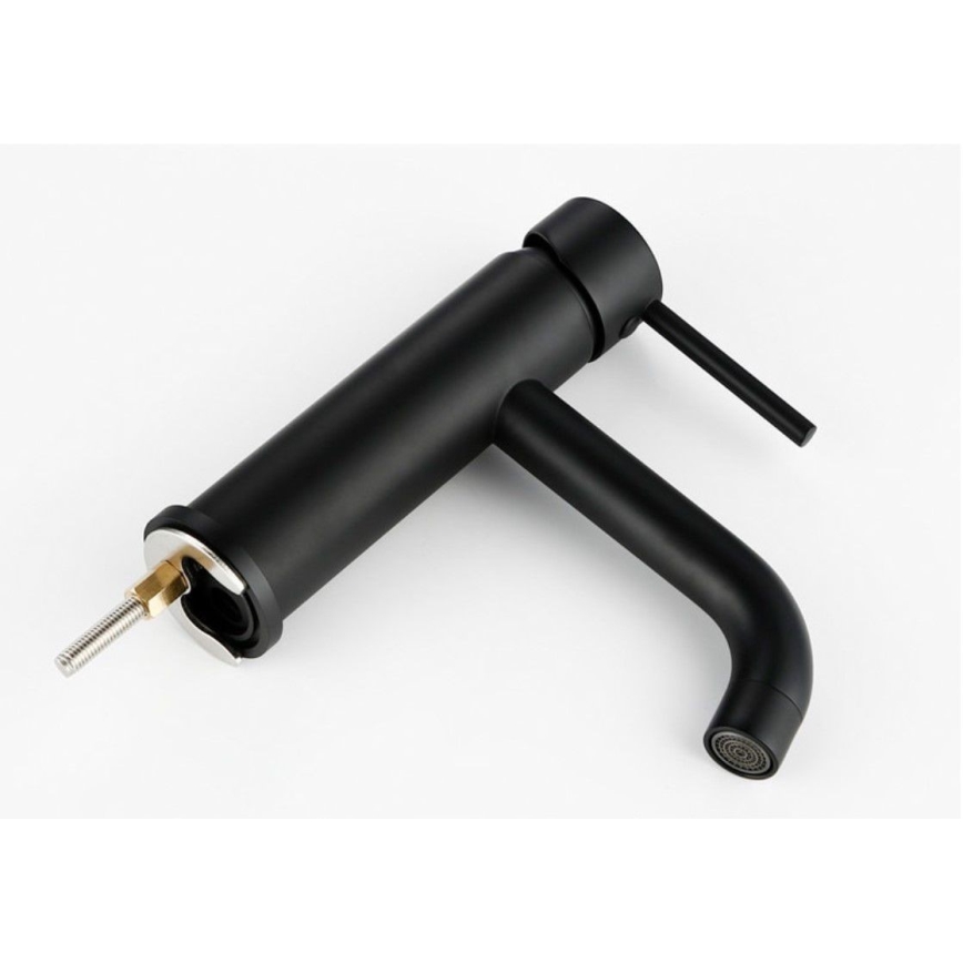 REA-B4102 - Waschtischarmatur LUNGO 16,5 cm schwarz