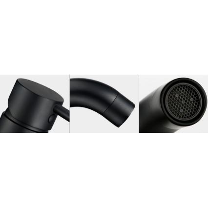 REA-B4102 - Waschtischarmatur LUNGO 16,5 cm schwarz