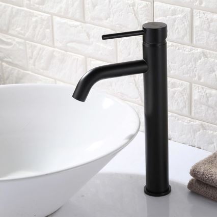 REA-B4103 - Waschtischarmatur LUNGO 28 cm schwarz