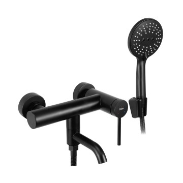 REA-B4240 - Badewannen-Set CLIF matt schwarz