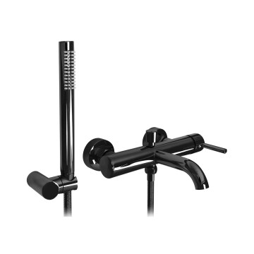 REA-B4422 - Badewannenset LUNGO, glänzend schwarz