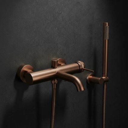 REA-B4567 - Badewannenset LUNGO, gebürstetes Kupfer