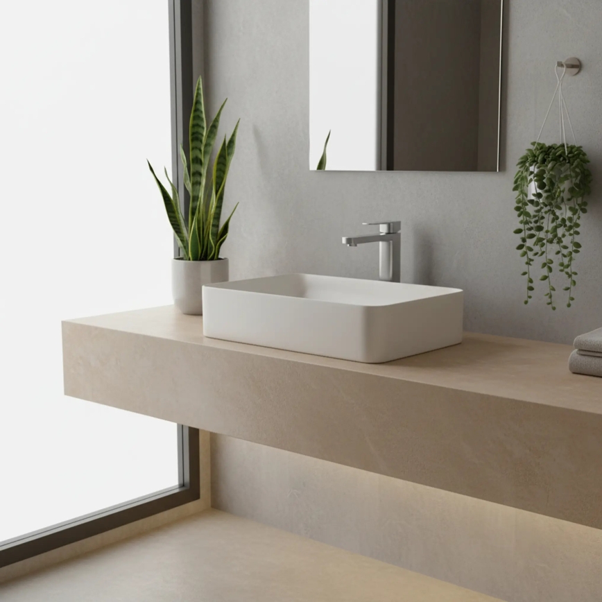 REA-B4588 - Waschtischarmatur ARLO 30 cm Nickel