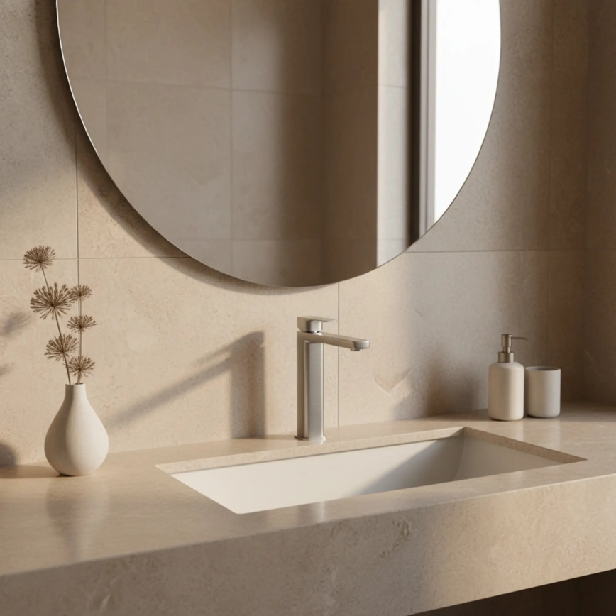 REA-B4588 - Waschtischarmatur ARLO 30 cm Nickel