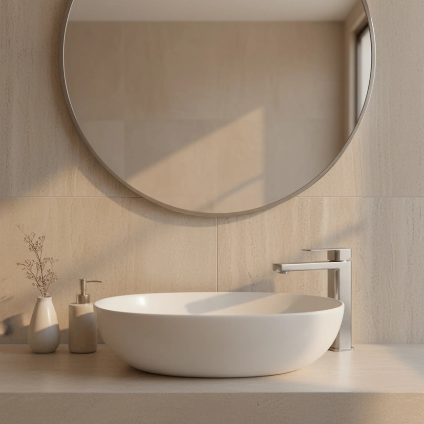 REA-B4588 - Waschtischarmatur ARLO 30 cm Nickel