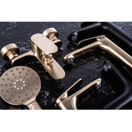 REA-B4895 - Waschtischarmatur MARCO 27,5 cm gebürstetes Gold