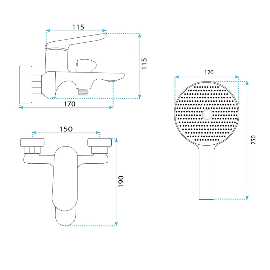 REA-B5063 - Badewannenset MARCO Titan