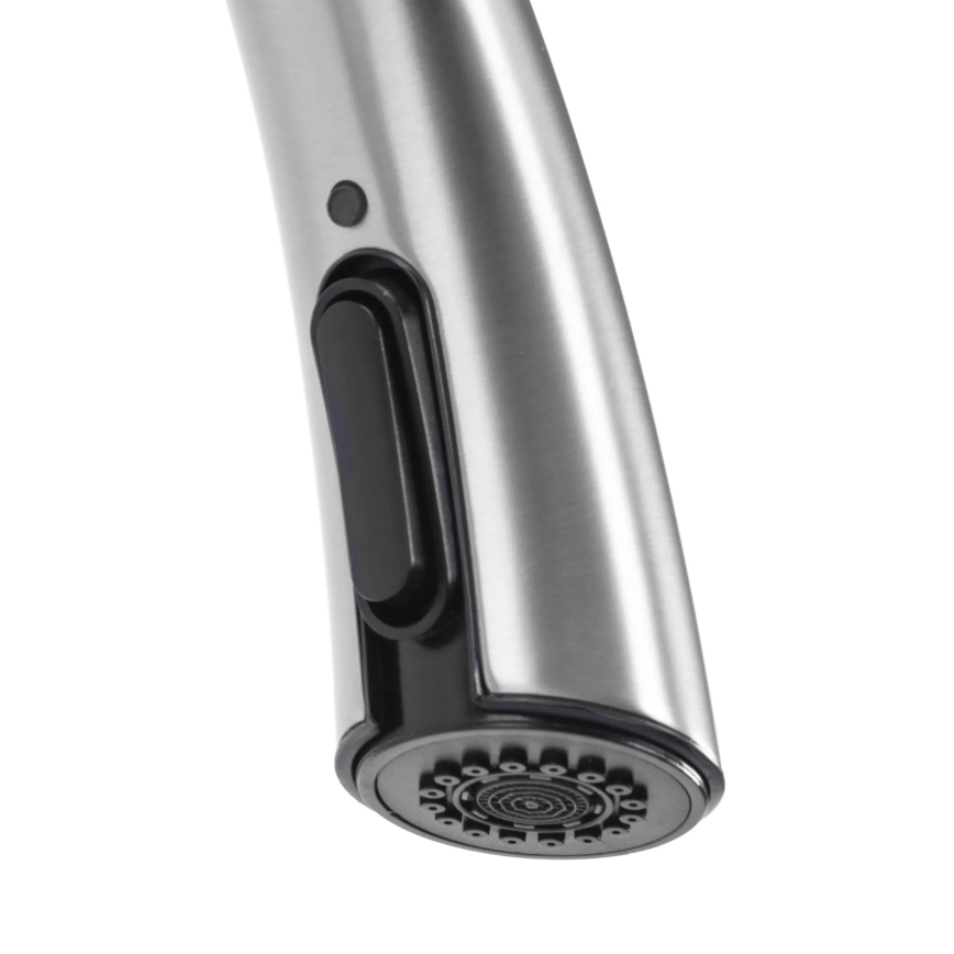 REA-B5314 - Spültischarmatur mit ausziehbarer Brause ROSS 43 cm Nickel