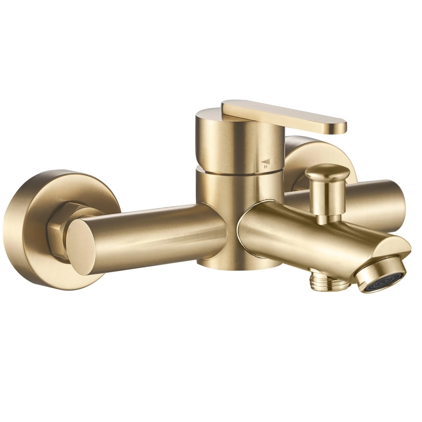 REA-B5513 - Badewannen-Set ONTARIO gebürstetes Gold
