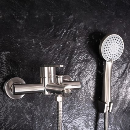 REA-B5514 - Wannen-Set mit Armatur ONTARIO, gebürsteter Edelstahl