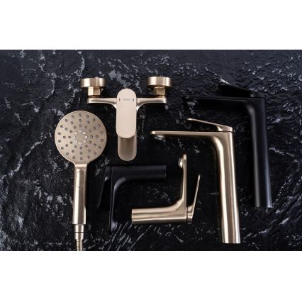 REA-B5942 - Badewannen-Set MARCO gebürstetes Gold