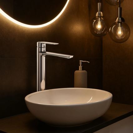 REA-B6203 - Waschtischarmatur STORM 29,5 cm Hochglanz-Chrom