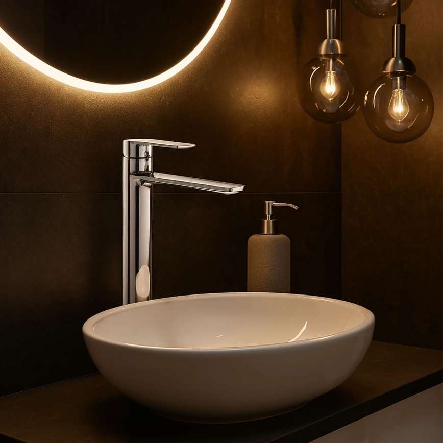 REA-B6203 - Waschtischarmatur STORM 29,5 cm Hochglanz-Chrom