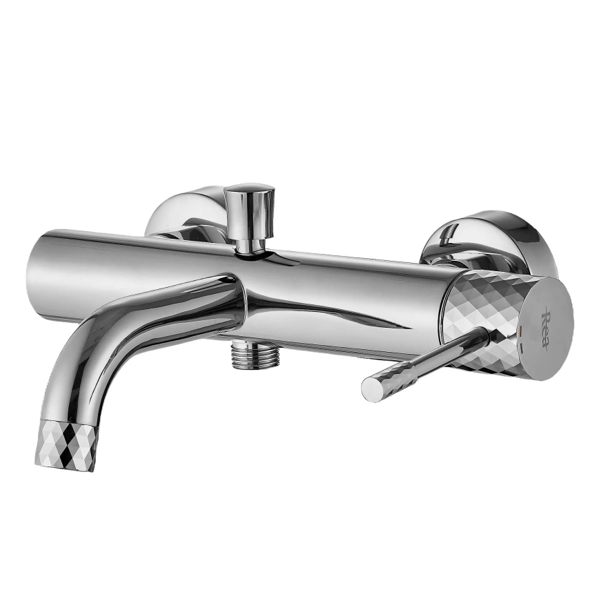 REA-B6447 - Badewannen-Set LUNGO DIAMOND glänzender Chrom