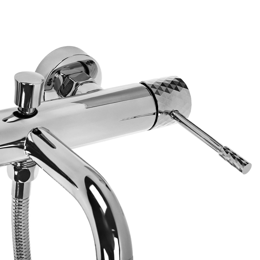REA-B6447 - Badewannen-Set LUNGO DIAMOND glänzender Chrom
