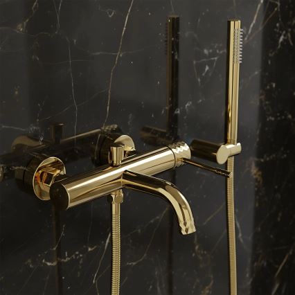 REA-B6448 - Wannenarmatur-Set LUNGO DIAMOND Gold