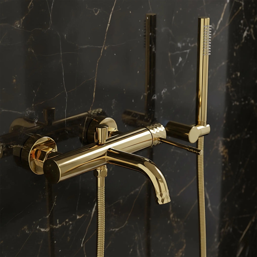 REA-B6448 - Wannenarmatur-Set LUNGO DIAMOND Gold