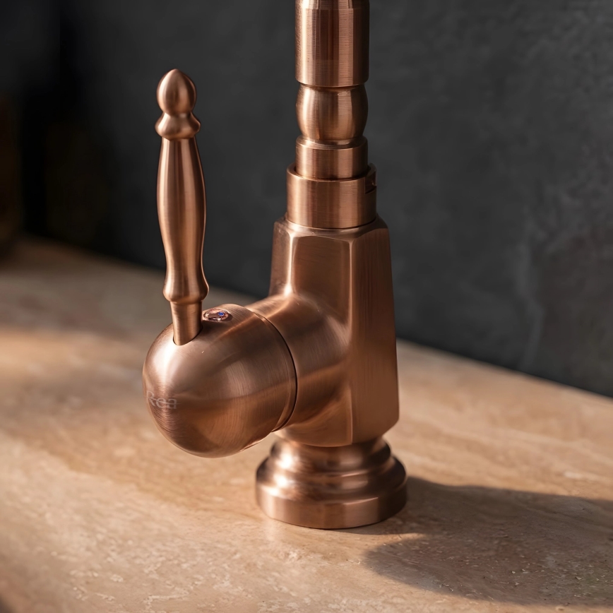 REA-B6528 - Waschtischarmatur BONA 28,5 cm gebürstetes Kupfer