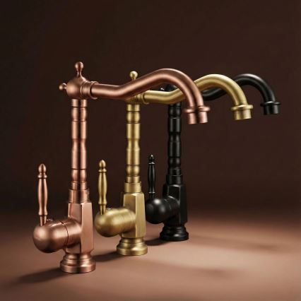 REA-B6528 - Waschtischarmatur BONA 28,5 cm gebürstetes Kupfer
