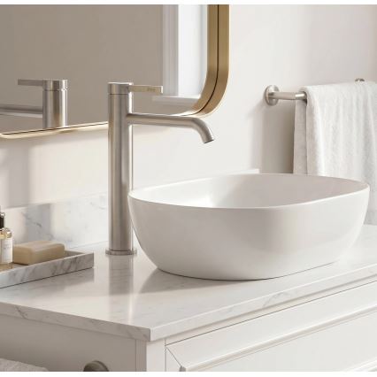 REA-B6538 - Waschtischarmatur RIVO 28 cm Nickel