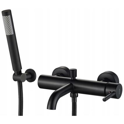 REA-B6634 - Badewannenset LUNGO matt schwarz