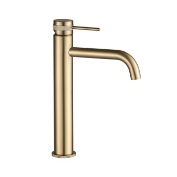 REA-B6896 - LUNGO Waschtischarmatur 28 cm, gebürstetes Gold